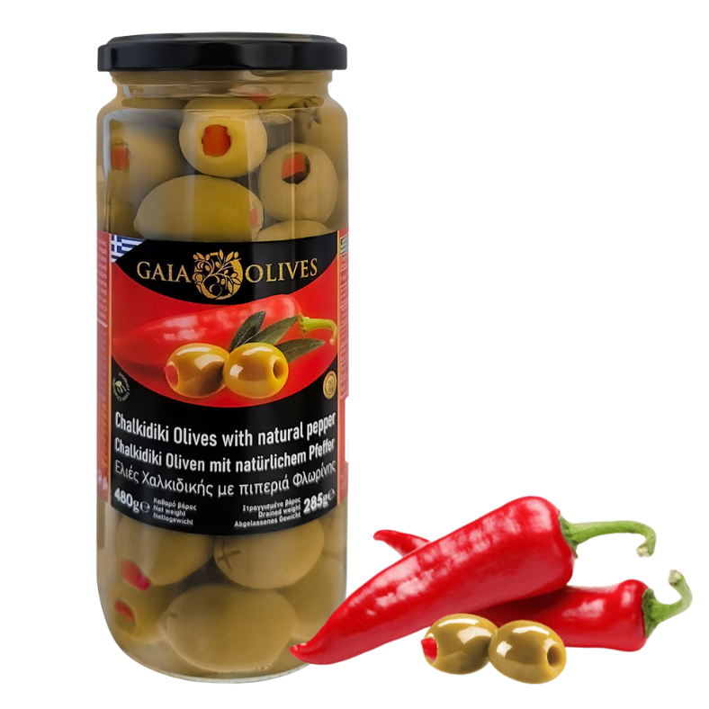 Stuffed olives with pepper BarEquip.gr